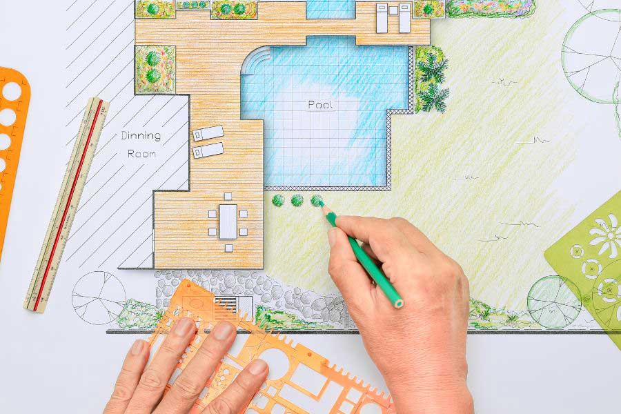 การวางแปลนสวน